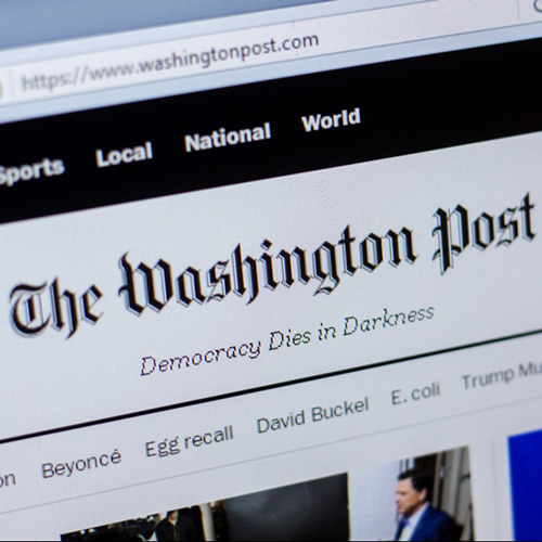 The Washington Post in a web browser