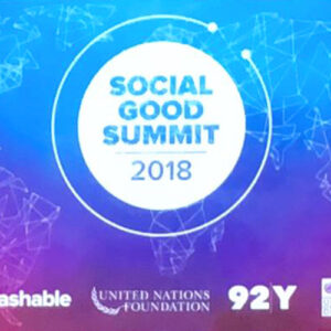 Logo for the Social Good Summit 2018.