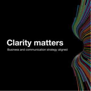 An image with the text, "Clarity Matters"