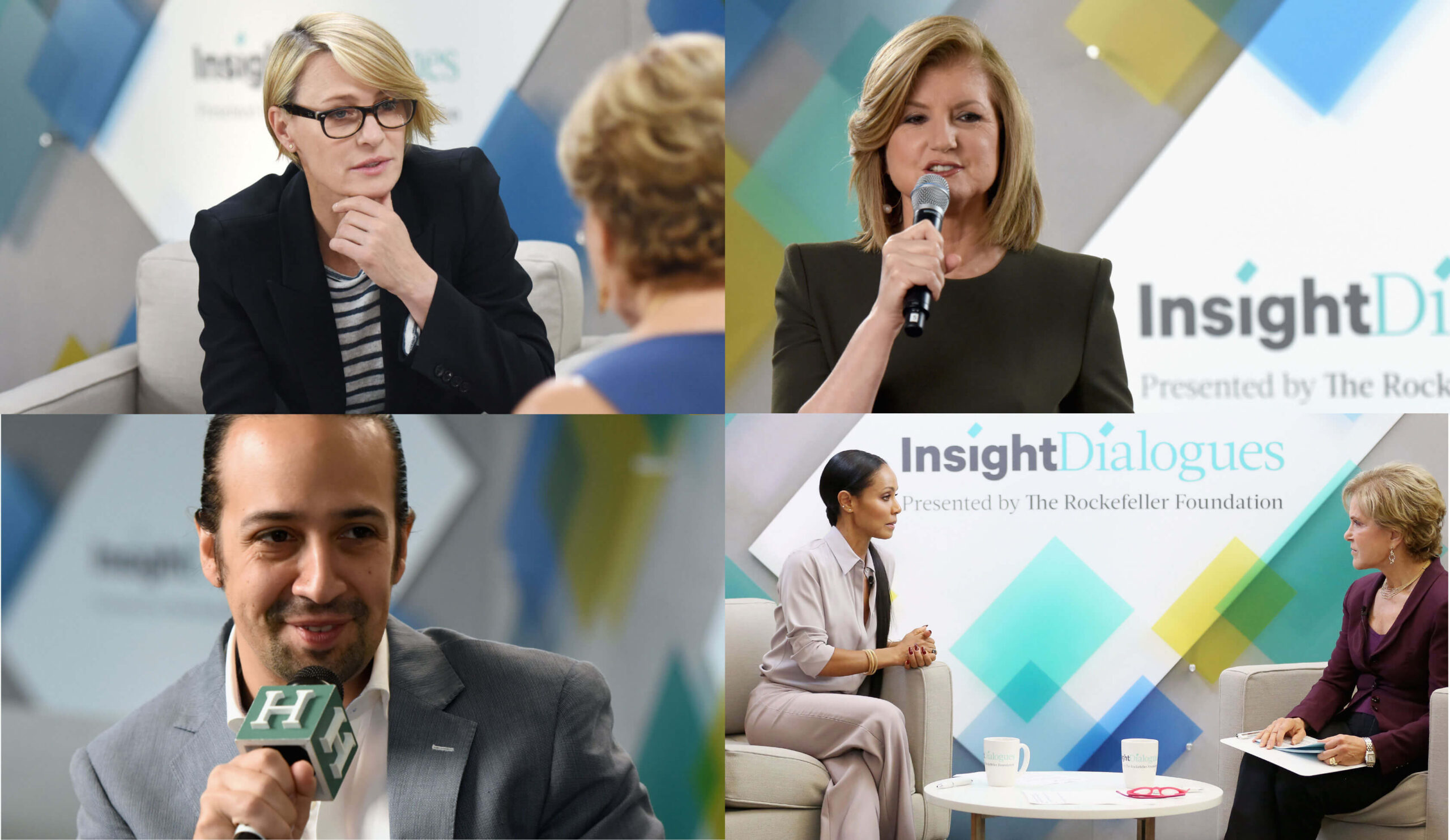 Robin Wright, Lin-Manuel Miranda and Jada Pinkett Smith at the Rockefeller Foundation's Insight Dialogues event