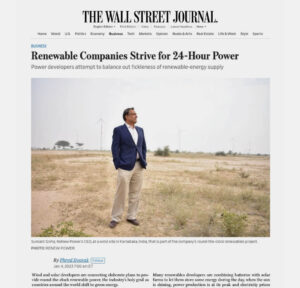 Wall Street Journal article about renewable companies