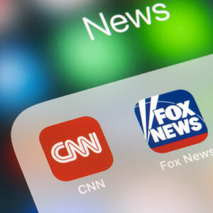CNN and Fox apps on a phone screen