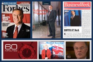 Stories and segments from renowned media publications on Ken Lewis, former CEO of Bank of America