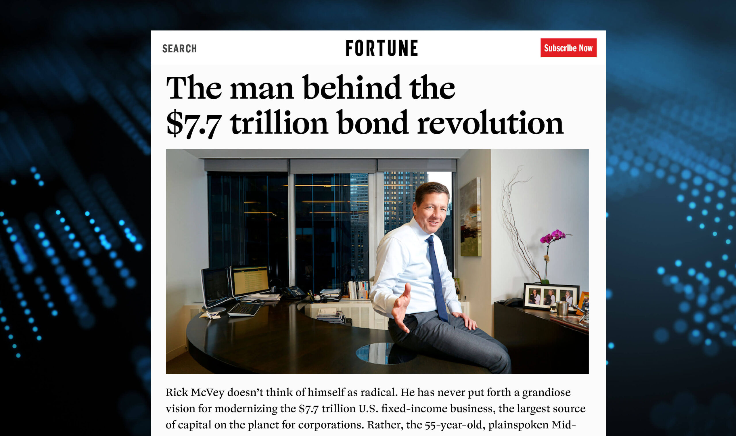 Fortune story on Rick McVey called 
