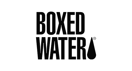 Logo for Boxed Water.