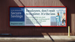 Out of Home Billboard for Colorado SecureSavings
