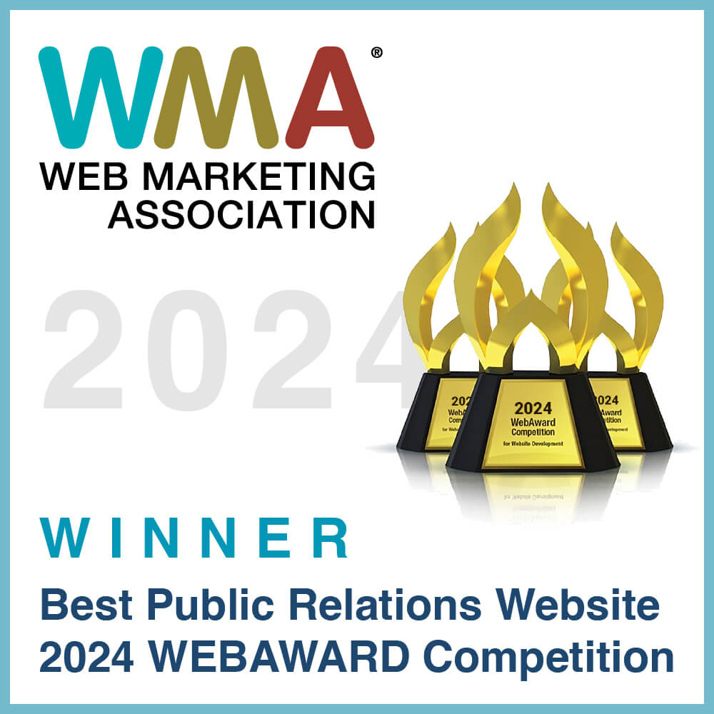 Web Marketin Association Winner Best Public Relations Website 2024 WEBAWARD Competition