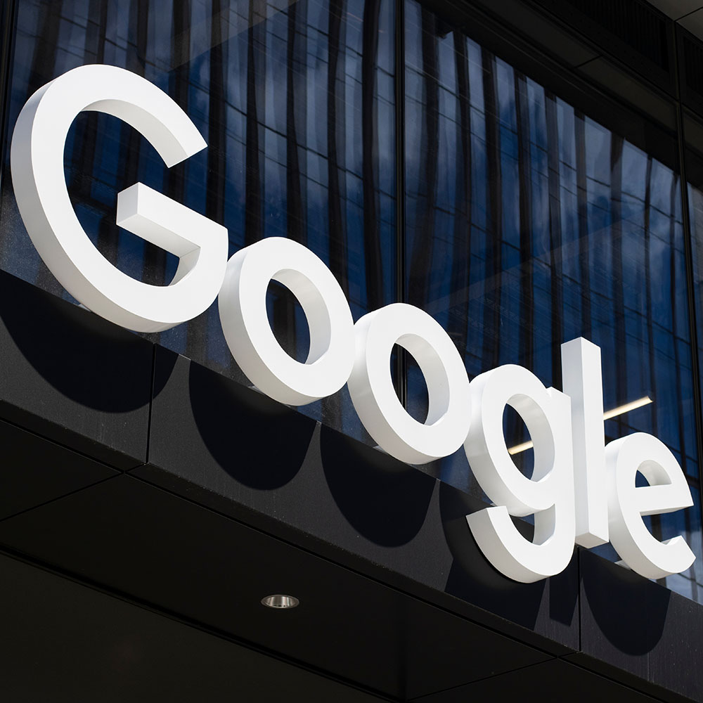 Google building signage.